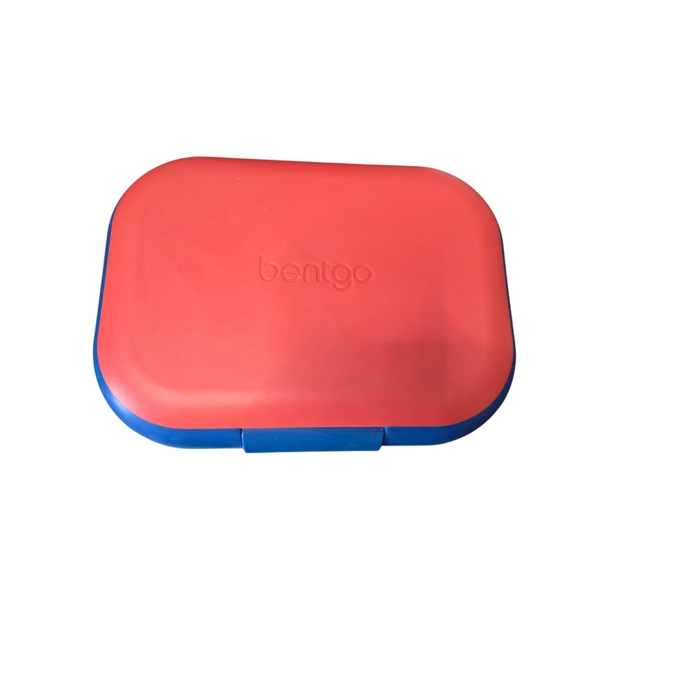 Bentgo Kids Leakproof 5-Compartment Bento Lunch Box Red Blue BGKIDS-R